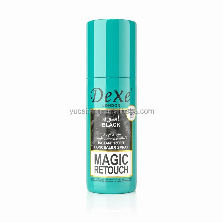Dexe Hot Sale Factory Wholesale High Quality Temporary Hair Coloring Spray Hair Root Cover Up Gray Concealer Spray