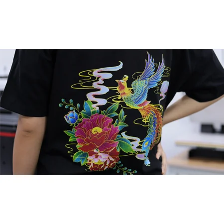 Rainbow A2 A3 textile fabric tshirt printing machine hoodies sweater cloth cotton t-shirt digital dtg flatbed printer