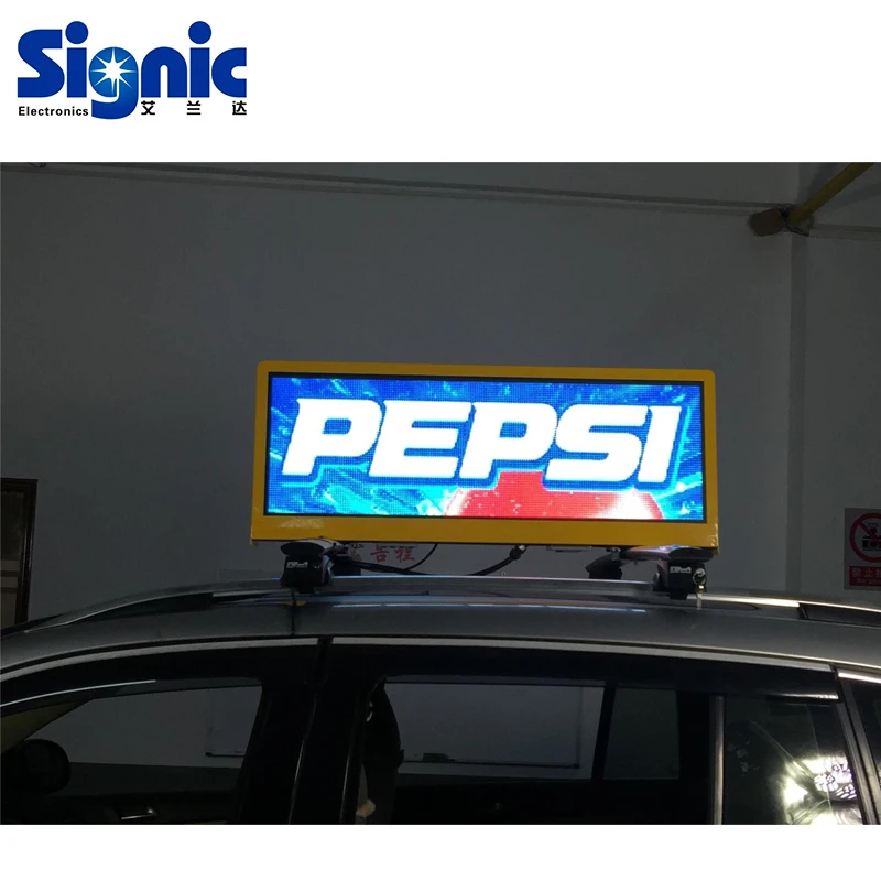 Full magnet car roof signs taxi top car taxi cab roof top sign full color car taxi roof top signs advertising billboard