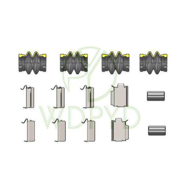 Для ремонта тормозных колодок Комплект тормозных колодок и крупным планом макро набор аксессуаров для FORD FREESTAR для JEEP LIBERTY для CHRYSLER TOWN & COUNTRY H5665Q 16146