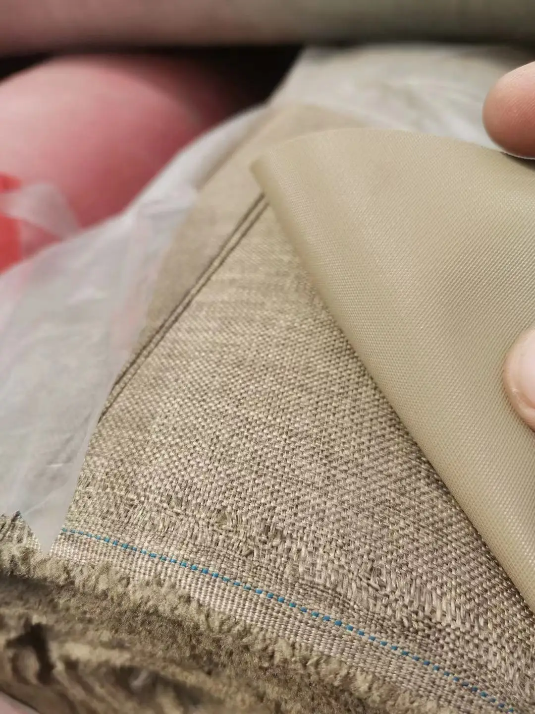 600D polyester oxford fabric with PVC backing stocklot