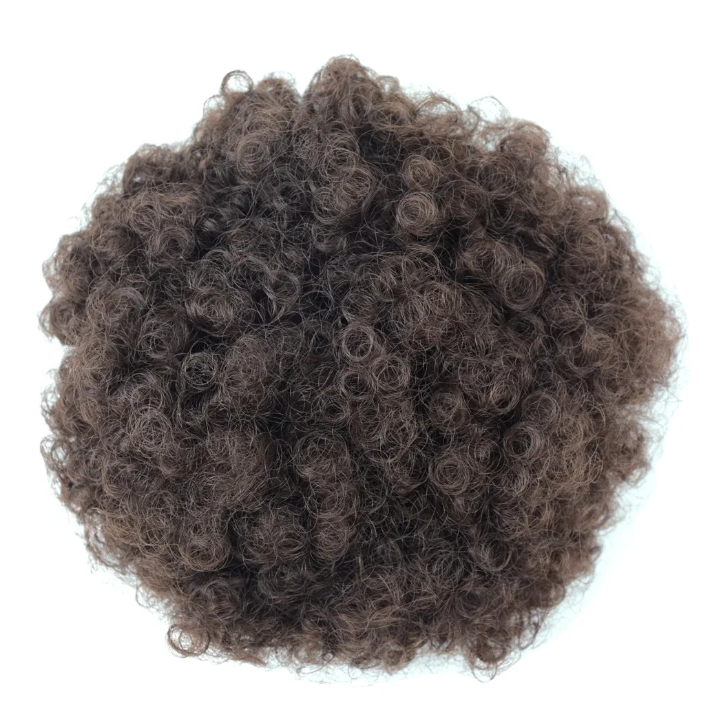 1 Pc Synthetic Hair Bun For Women Claw Clip Ponytail Fluffy Afro Short Hair Buns Hair Extension Hairpiece