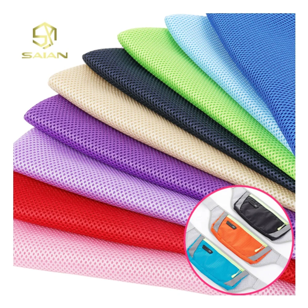 2MM Thick Soft 3D Spacer Sandwich 100% Polyester Fabric Air Mesh Fabric for Office Chair Car Seat Shoes