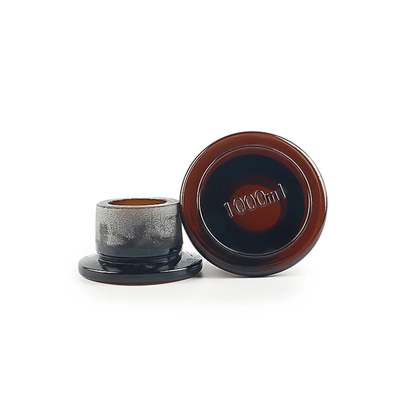 Amber Reagent Bottle Apothecary Wide Mouth Bottle 125ml  Glass Bottle with Glass Stopper