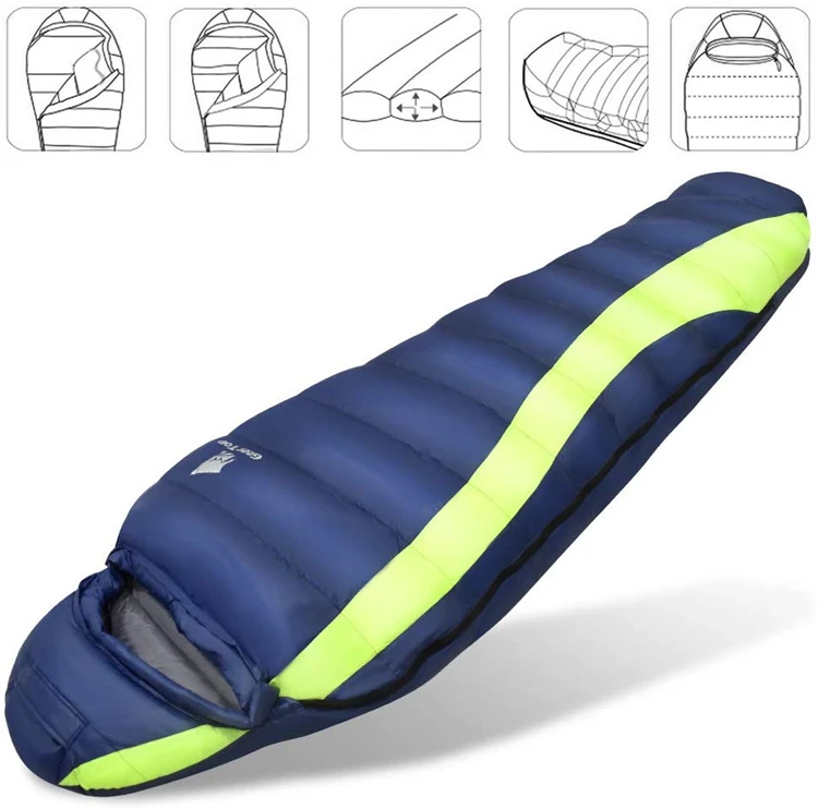 GEERTOP Ultralight Down Hammock Underquilt Mummy Sleeping Bag with Compression Sack