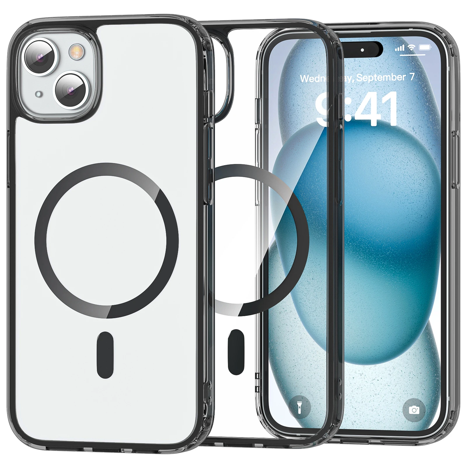 Luxury TPU Protection Magnetic Wireless Phone Case For iPhone  15-16 With N52 Magnetism