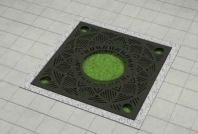Popular Pattern Tree Grate Easy Installation Cheap Metal Tree Grille Rain Grate