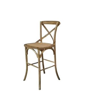 Bar cross back chair bar stool