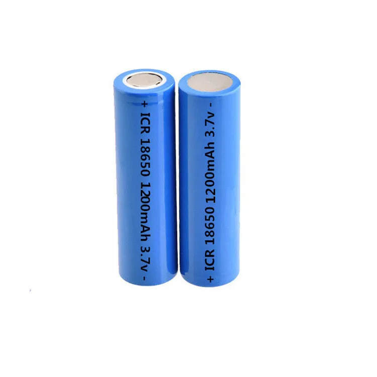 wholesale factory price lithium 18650 3.7V 1200mah Li-ion NCM battery for LED/speaker/light