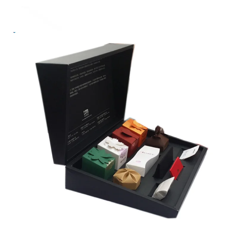 Factory handmade luxury rigid chocolate packaging box with foil and matt lamination