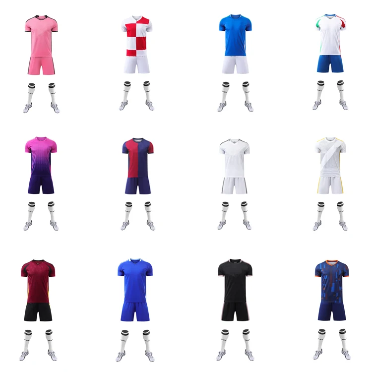Factory Wholesale Soccer Wear 2024/25 New Season Club Football Uniforms 100%Polyester Top Thailand Quality Soccer Jersey
