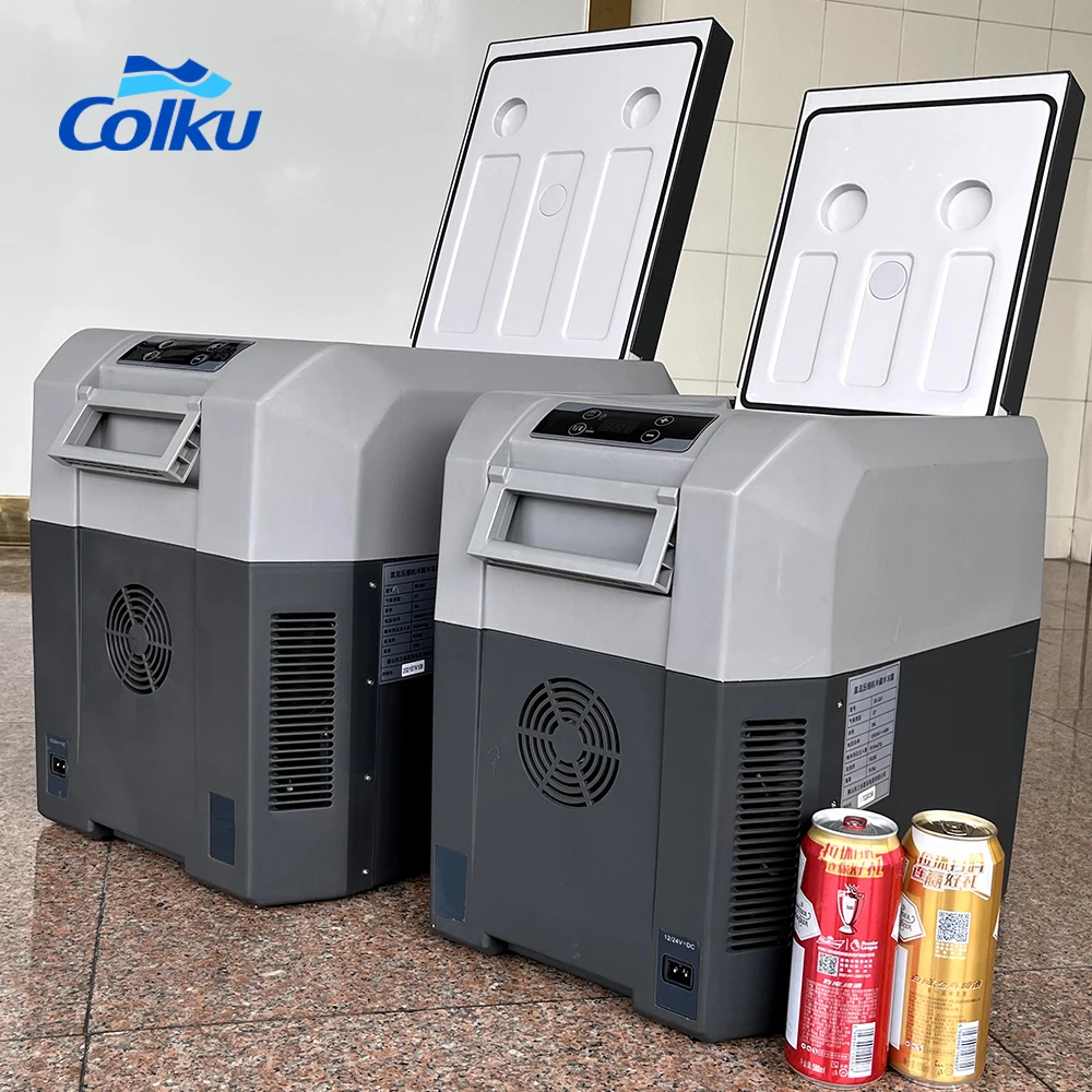 Portable DC 12v 24L Cooler Box Shockproof Mini Car Fridge Compressor Fridge Mini Frigo for Camping Outdoor Caravan Rv