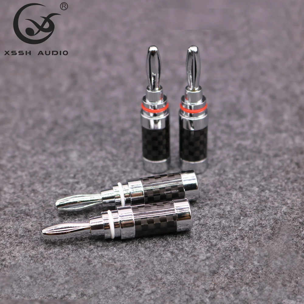 Banana Jack YIVO XSSH Audio HIFI GuangZhou DIY OEM Wholesales Speaker Cable Electrical Plugs Rhodium Male Banana Connector Plug