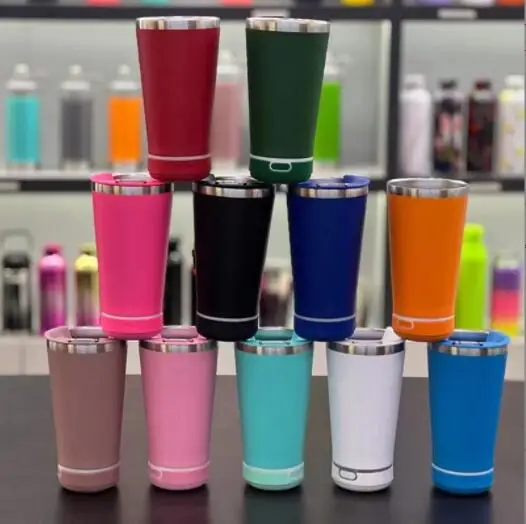 Usb Charging Music Cup Intelligent Bluetooth Tumbler Waterproof Cup Stainless Steel Blue tooth Audio Insulation Cup