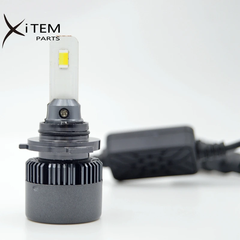 Tri color 3 color LED headlights 50W H1 H4 H7 H11 HB3 HB4 3000k 4300k 6000k strobe function available