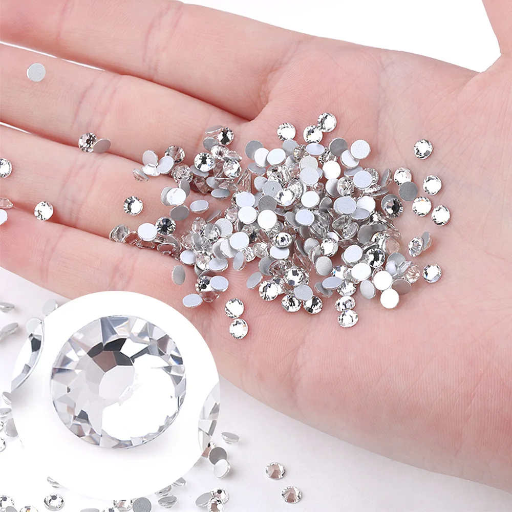 Wholesale 3mm 4mm 5mm 6mm Conran and Deep Red Crystal Clear Non HotFix Foiled Back Plastic Color Resin Rhinestone