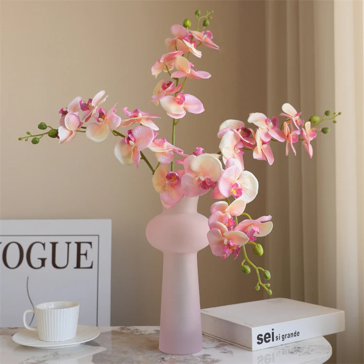 Factory price silk orchid real touch simulated orchid flower for home scenery outdoor auditorium decoration