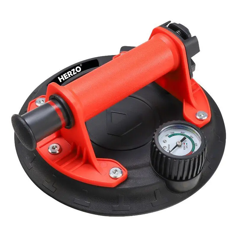 HERZO Portable Heavy Duty Suction Cups for Tile Handheld Vacuum Glass Suction Cup Sucker 200mm