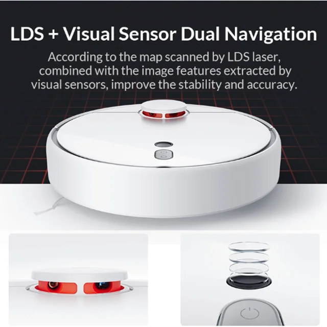 
Original Xiao mi mi robot vacuum cleaner 1S for HOME automatic Sweeping Charge Smart Scheduled Wifi App REMOTE dust Cleaner 