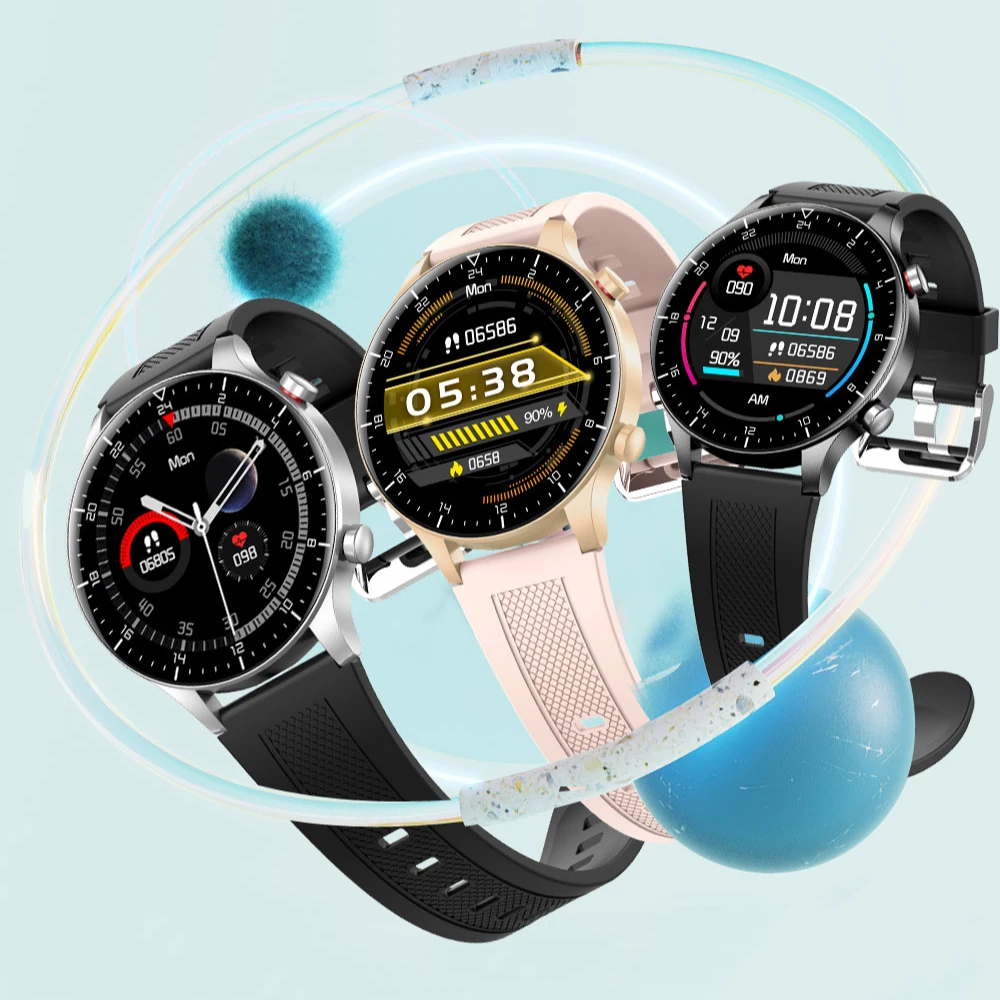 2022 Ce Rohs Smart Watch Bt Calling Ny19 Original Waterproof 1.3 Inch Ecg Body Temperature Health Monitor Smart Watch Ny19