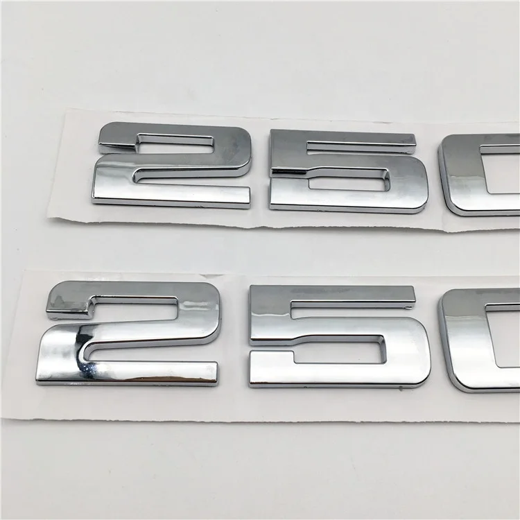 Customized Chrome ABS Car Exterior Accessories Car Emblem Badge 3D Decal Nameplate Car Logo Auto Parts Sticker For 2500HD