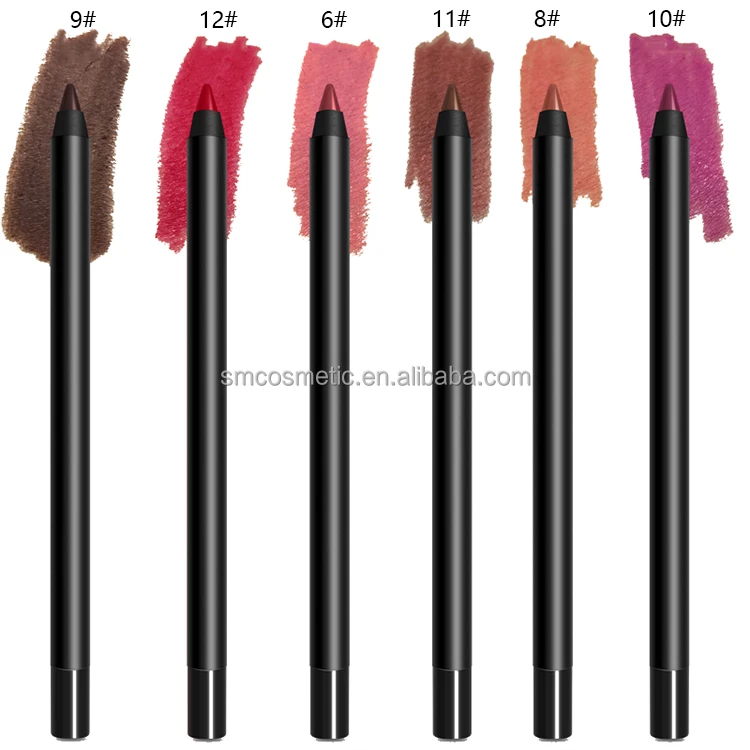 2025 Custom S117 Vegan pink Brown Waterproof Lip Liner Private Label Nude Custom Luxury Lip Pencil Lip Liner Pen