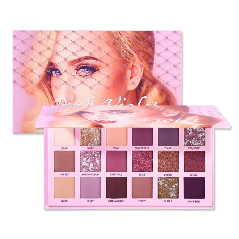 Private label 18 Colors Matte shining Eye Shadow Palette Makeup