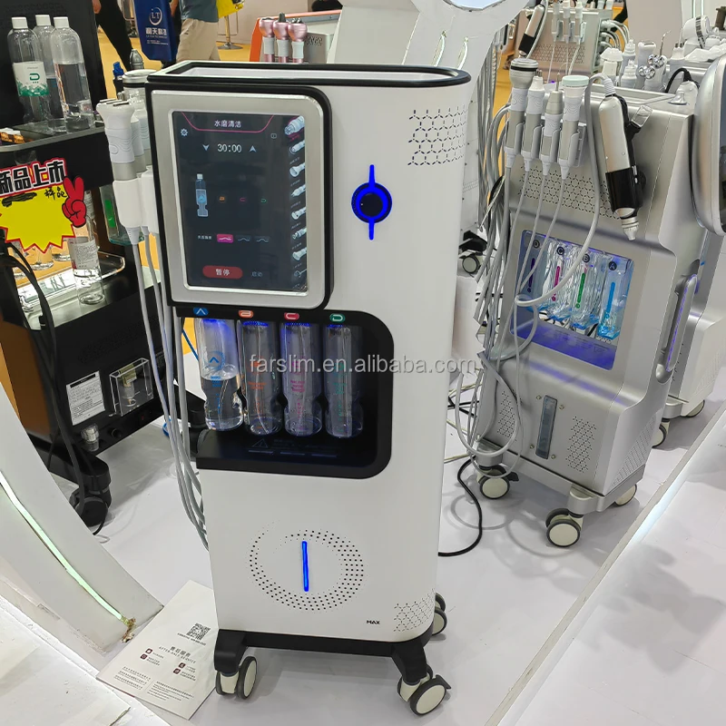 Farslim 8 IN 1 Alice Super Bubble Max Facial dermabrasion H2O2 Diamond Skin cleaning CO2 Oxygen Jet Peel CO2 Skin care Machine