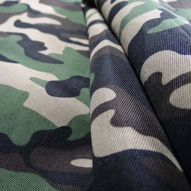 Couleur Personnalisee Pa Enduit 600d 100% Polyester Camouflage Oxford Tissu Pour Sac