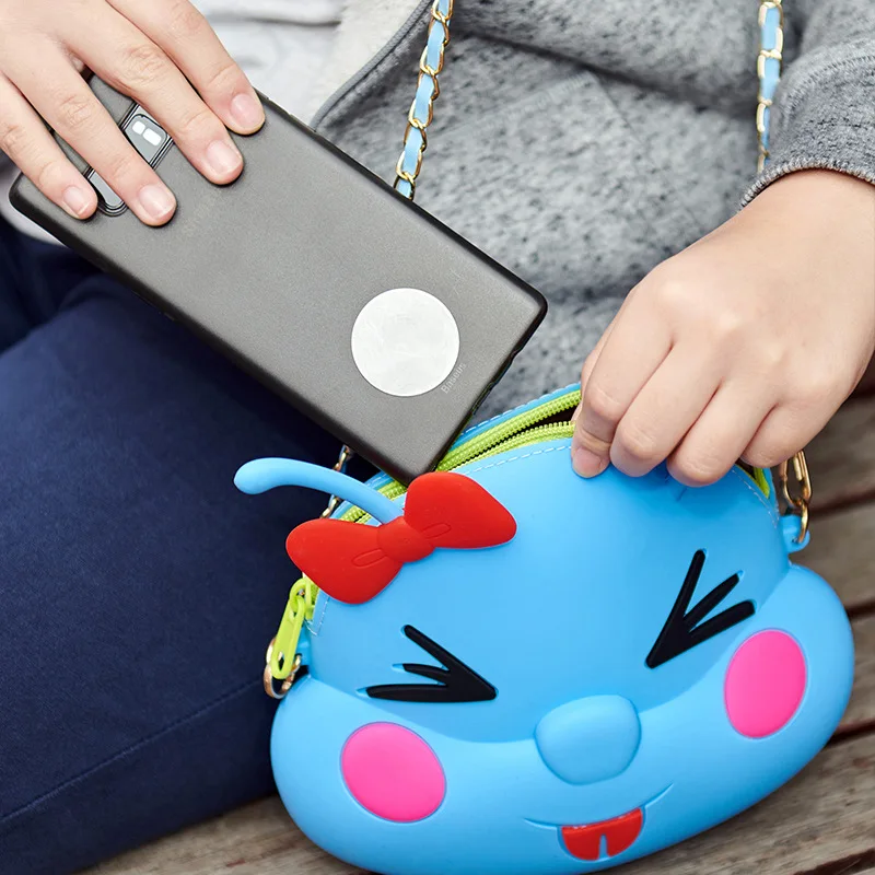 Cartoon Zipper Lady Big Storage Bag Caterpillar Shape Coin Purse Customize