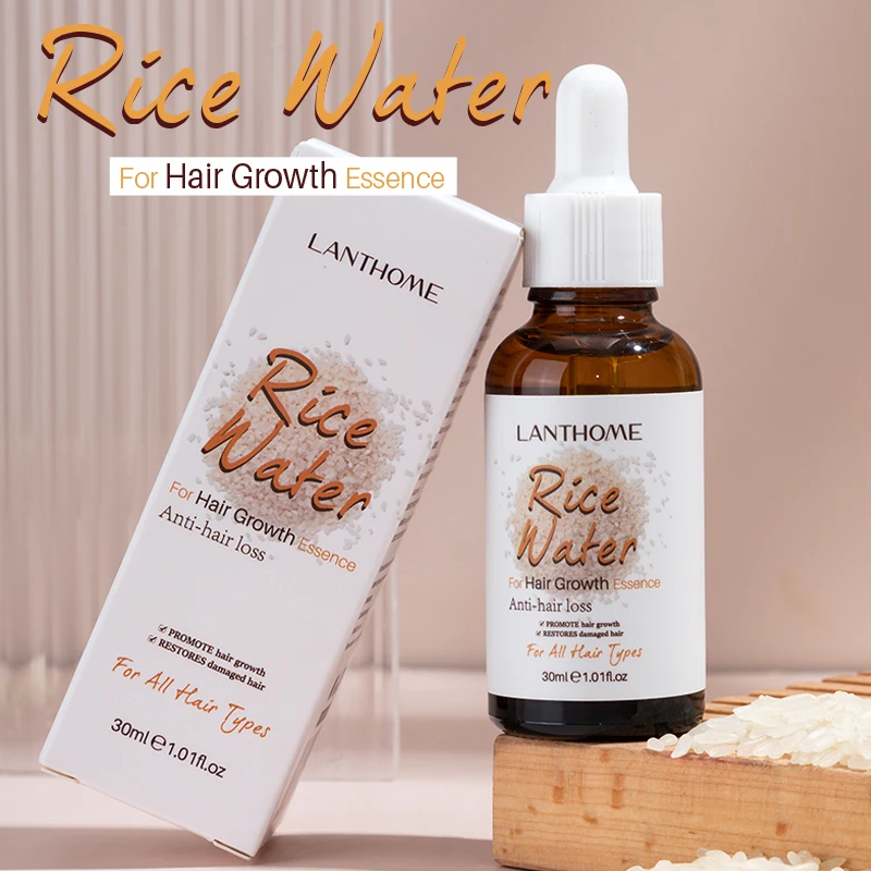 Wholesale Organic Fast Hair Loss Care Growth Treatment Bald Hair Rice water For Hair Growth