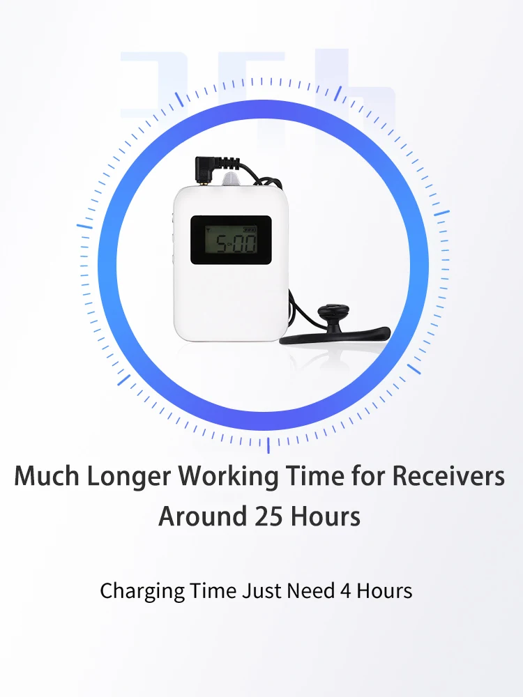 Wireless Portable Bus Coach Microphone PA Audio Tour Guide System