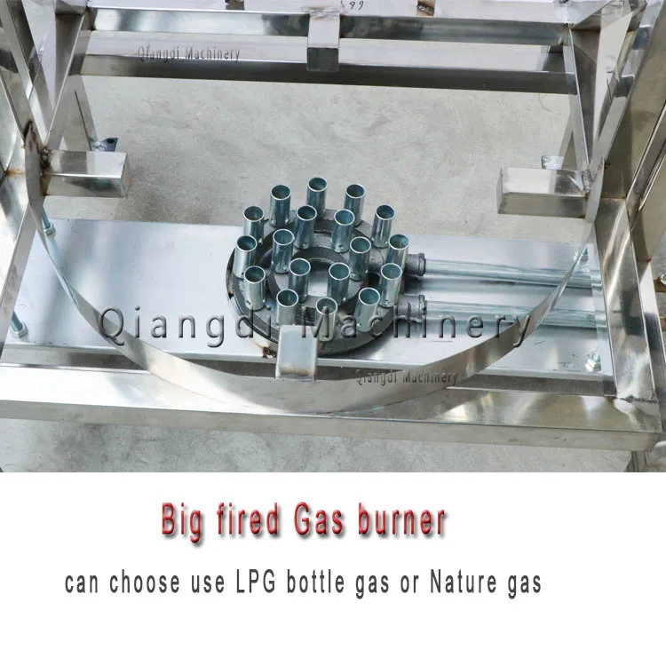 Industrial Incline Food Paste Lpg Nature Gas Cooking Equipment Jam Meat Soup Cooking Pot with Mixer