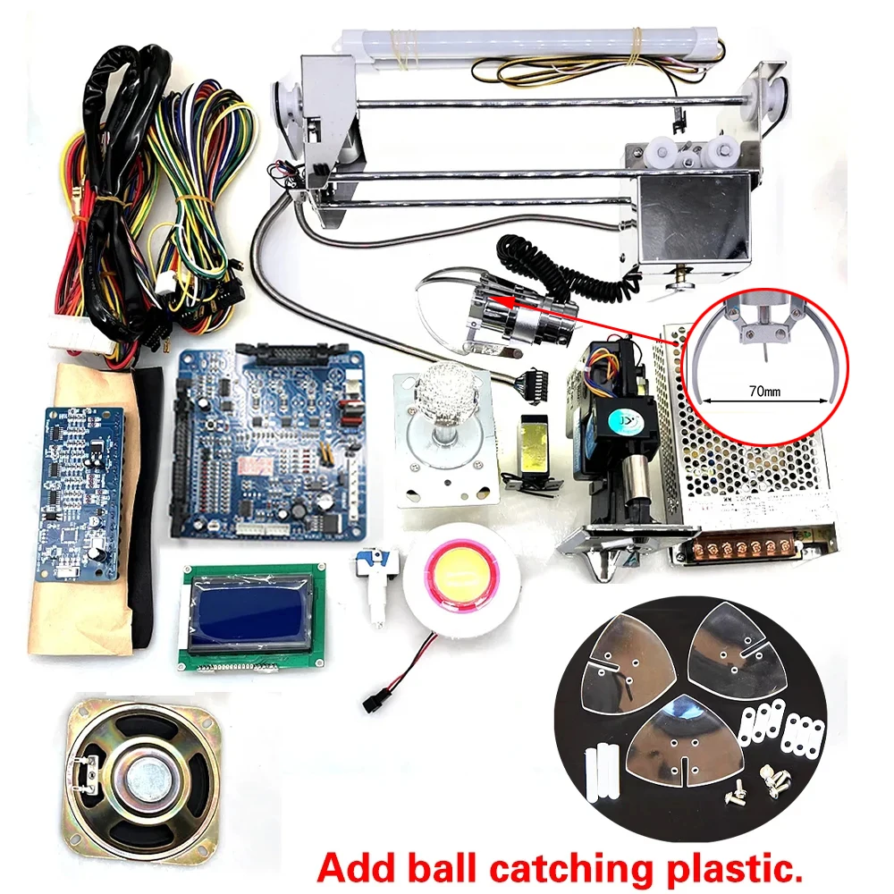 Dolls coins credit sensor  voltage stand ic program nayax cabina claw-machine-spare-parts assemble main board Claw machine kits