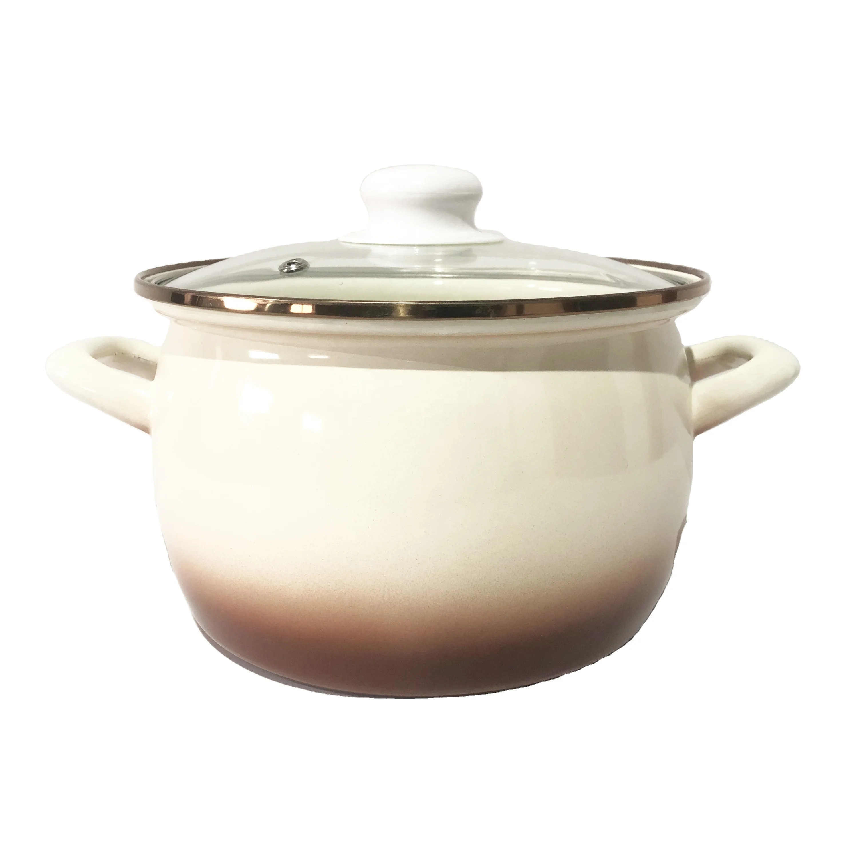 18-20-22-24-26cm Enamel Pot Pan Casserole Cooking Kitchenware Enamelware Russia Ollas de Peltre Emaille Emaye Pewter 2L 3L 4L 5L