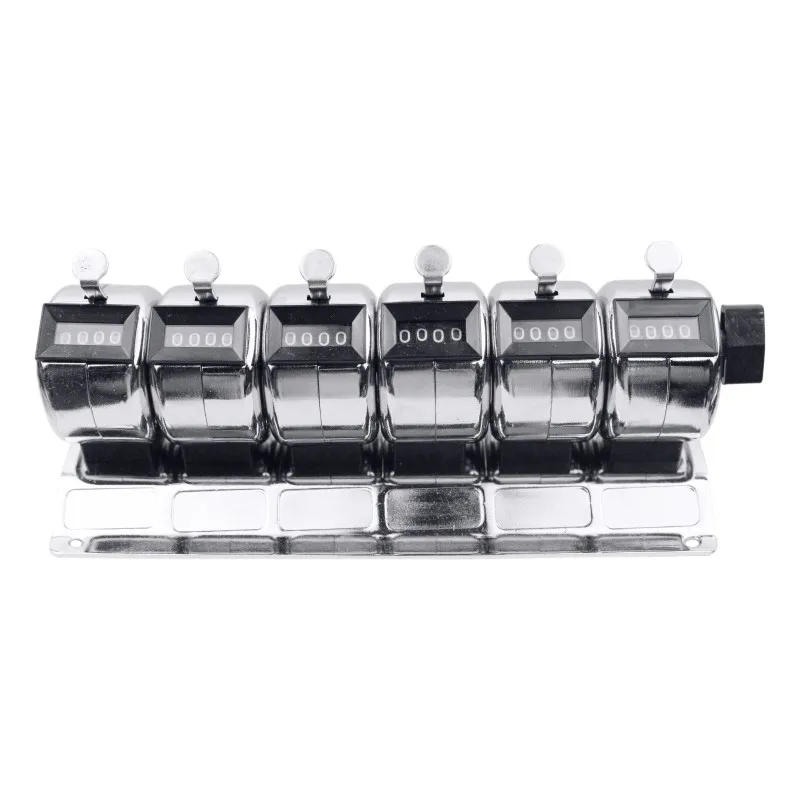 THD-6-единица из нержавеющей стали Tally Mechanical Counter металлический ручной кликер 4-значный соединенный