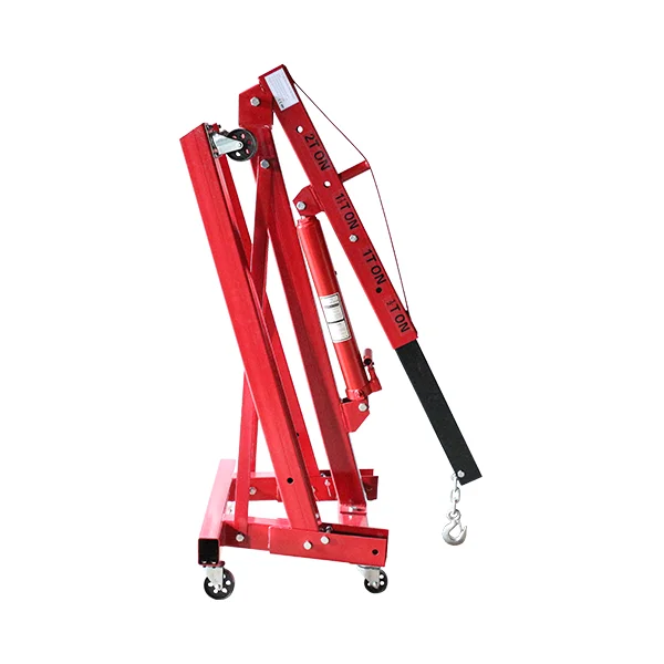 Vehicle Tools 2t Folding Hydraulic Jack Long Single Arm Handle Fixed Hydraulic Jack Engine Crane