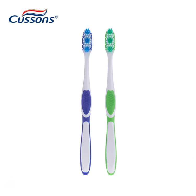 High Quality Surround Bristles Gum Massage Adult Soft Toothbrush with Tongue and Cheek Cleaner