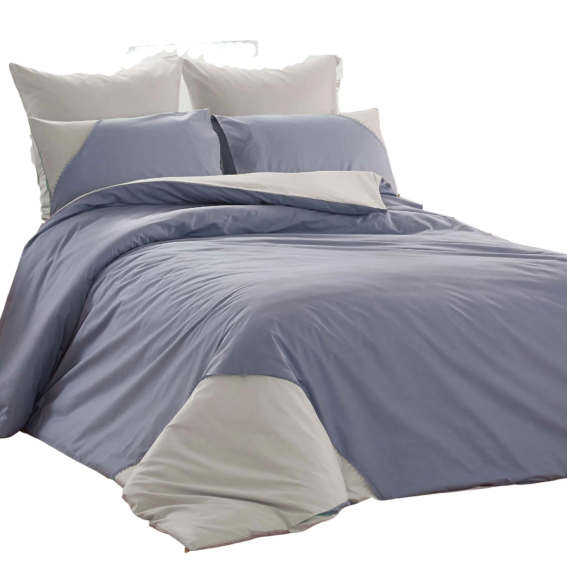 Комплект пододеяльников из китайского хлопка с вышивкой в стиле пэчворк