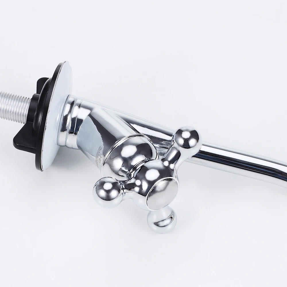 Zinc alloy water tap deck mounted silver cold drinking water kitchen faucet