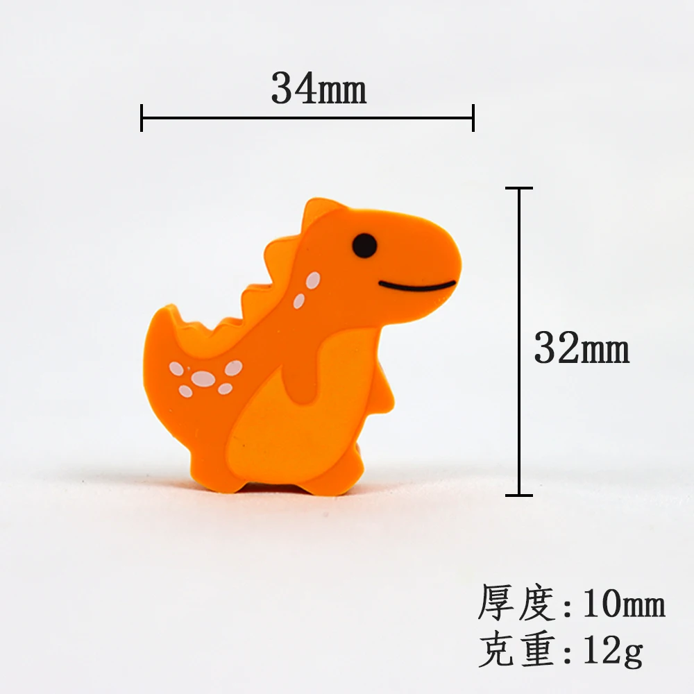 High Quality Cartoon Dinosaur Eraser 2D Custom Printed School Stationery Gift Promotional Rubber Pencil Eraser