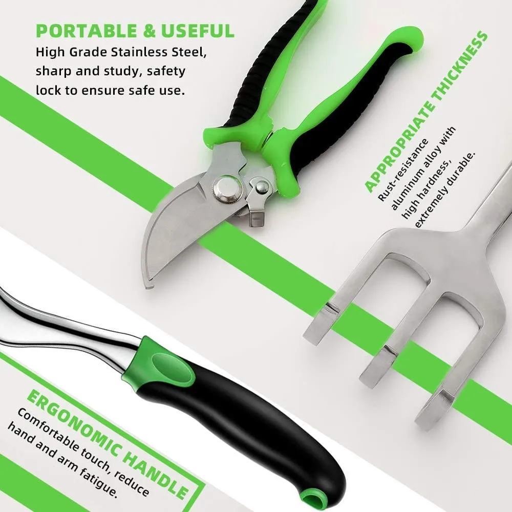 
Latest Design Superior Quality Gardening Tools Kit Box Garden Hand Tool 9pieces Set 