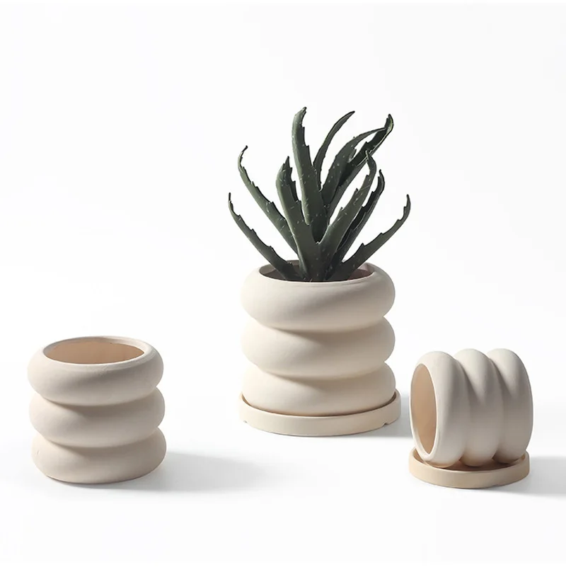 Wholesale Macetas Pots De Fleur Bunga Blumentopf Nordic Succulent Ceramic Flower Pots & Planters For Indoor Plants