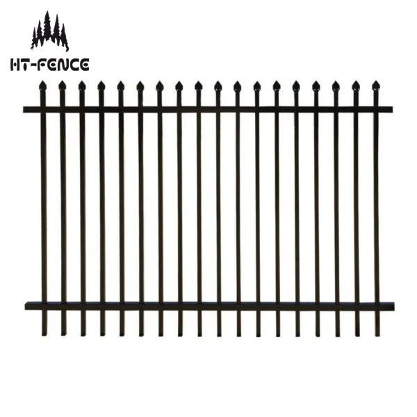 HT-FENCE фабрика дешевые стальные панельные заборы и ворота кованые сборные железные панели забор