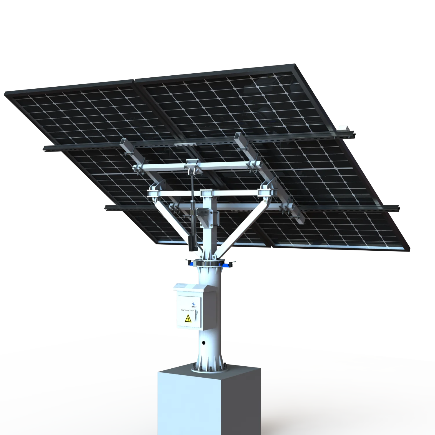 Стойка кронштейна для слежения за солнцем 2PV автоматический датчик освещения солнца с редукторным двигателем и линейным приводом ветростойкий