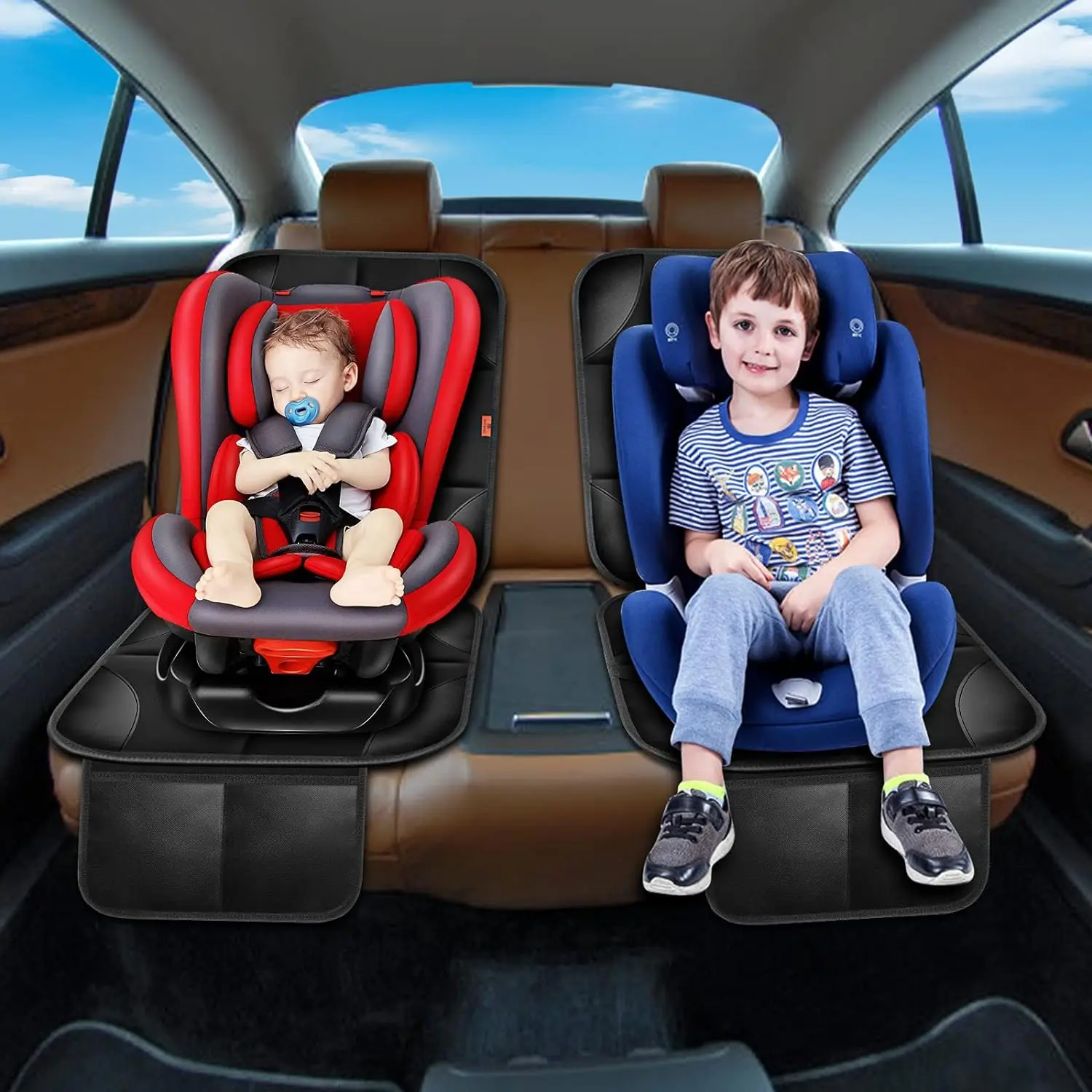 Car child safety seat anti-slip mat anti-friction and anti-dirty