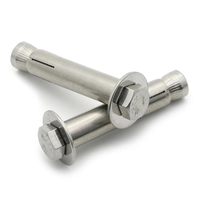 High Quality Stainless Steel Hex Head Fixing Bolts Hexagon Wedge Floor Sleeve Expansion Anchor Bolt