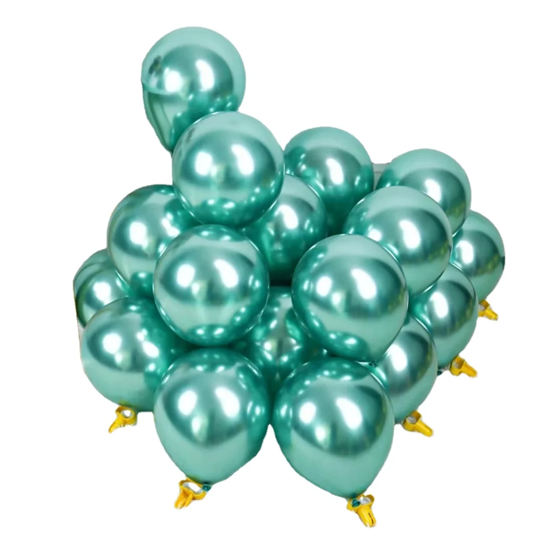 Chrome Latex Balloon Multiple Colors Favorable Price Round Shaped Inflatable Globos for Advertisement Party Decoration