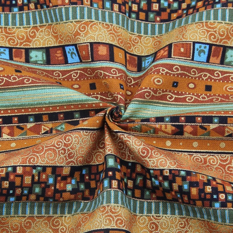 Tablecloth skirt fabric ethnic wind cotton and linen fabric