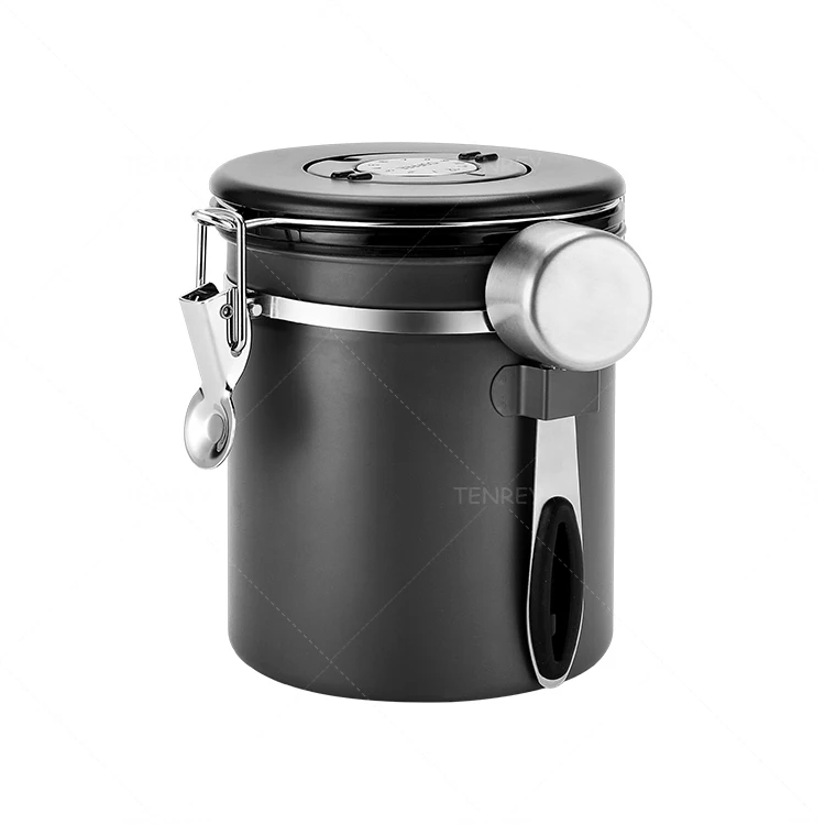 Airtight Kitchen Stainless Steel Coffee Containers Coffee Storage Airtight Canister